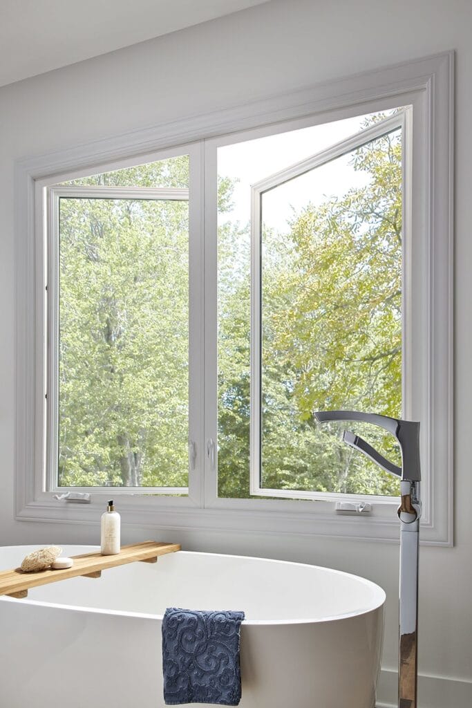 bathroom with replacement windows
